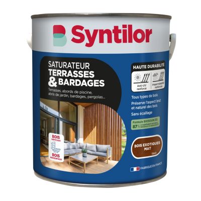 Saturateur terrasses & bardages Syntilor mat bois exotiques 5L