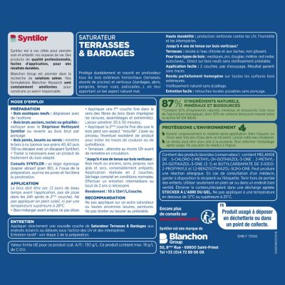 Saturateur terrasses & bardages Syntilor mat bois exotiques 750ml