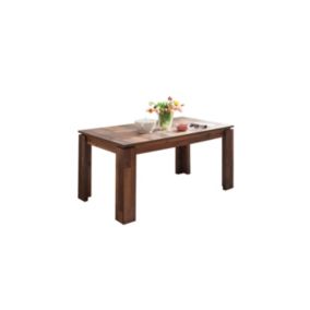 Sauler - Table de salle à manger extensible finition vieux bois L-H-P : 160-200 - 77 - 90 cm