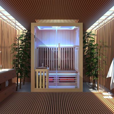 Sauna Combi Boreal Elégance 2 - 150x125 Infrarouge + Vapeur