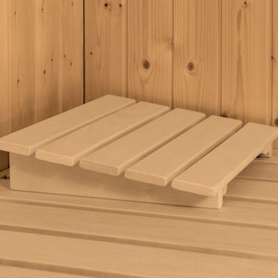 Sauna d'angle bois massif 6-8 places vitré Karibu Amelia 3 - 231x196 cm