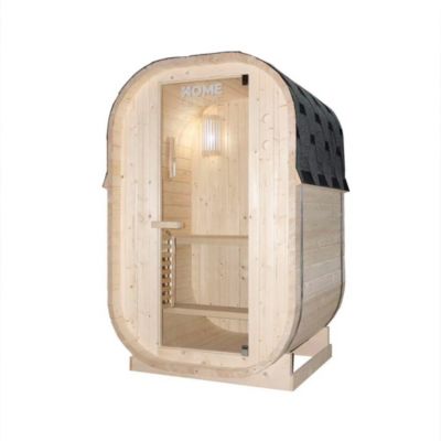 Sauna d'extérieur CUBE S - Dimensions : environ 194 cm x 120 cm