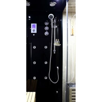 Sauna Douche Hammam Boreal SH180-D Black droite
