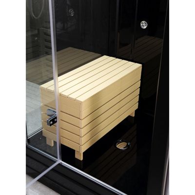 Sauna Douche Hammam Boreal SH180-D Black droite