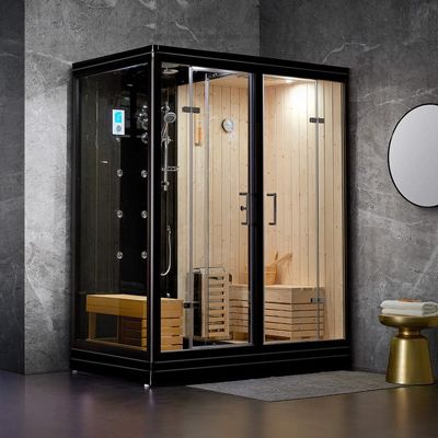 Sauna Douche Hammam Boreal SH180-D Black droite