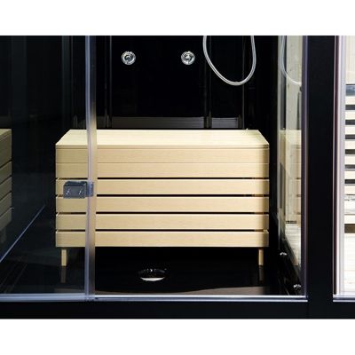 Sauna Douche Hammam Boreal SH180-D Black droite