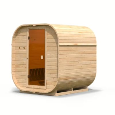 Sauna extérieur 2-4 places 199x175 cm bois massif 38mm - Karibu Quadro