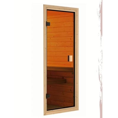Sauna extérieur 2-4 places 199x175 cm bois massif 38mm - Karibu Quadro