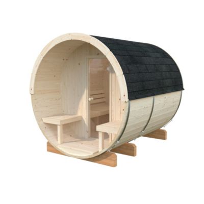 Sauna extérieur Anita 4 places en bois Palmako surface extérieure totale 8,6 m²