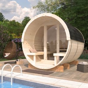 Sauna extérieur vitré Anita 4 places Palmako 2m²