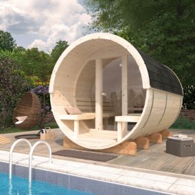 Sauna extérieur vitré Anita 6 places Palmako 2,3m²