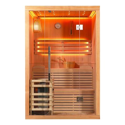 Sauna finlandais Nordica Vapeur V23-S (1 à 2 places) - 133 x 122 x H.202