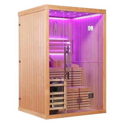 Sauna finlandais Nordica Vapeur V23-S (1 à 2 places) - 133 x 122 x H.202