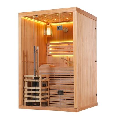 Sauna finlandais Nordica Vapeur V23-S (1 à 2 places) - 133 x 122 x H.202