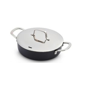 Sauteuse 24 cm inox noir Beka 15024254