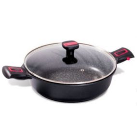 Sauteuse anti-adhésive 28cm + couvercle Baumalu 383604