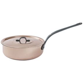 Sauteuse cuivre 24 cm + couvercle Baumalu 202524