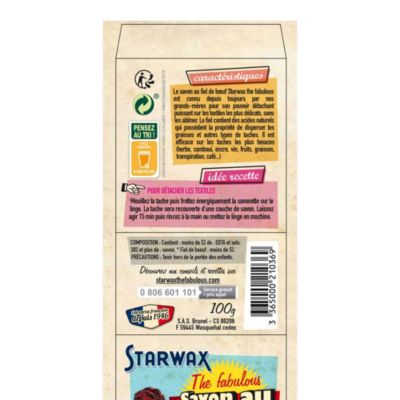 Savon au fiel de bœuf Starwax The fabulous 100g