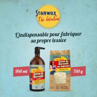 Savon de marseille en copeaux Starwax The fabulous 750g