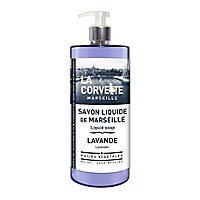 Savon de Marseille liquide La Corvette Savonnerie du midi lavande 1L