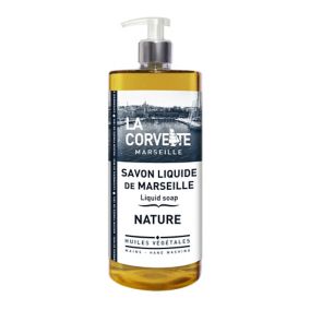 Savon de Marseille liquide La Corvette Savonnerie du midi nature 1L