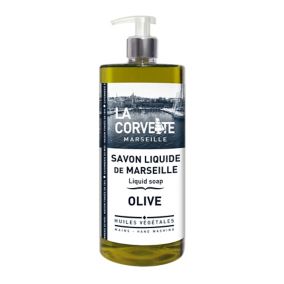 Savon de Marseille liquide La Corvette Savonnerie du midi olive 1L