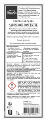 Savon noir concentré Maison Briochin 1L