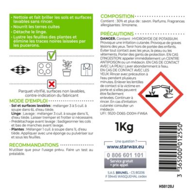 Savon noir mou à l'huile de lin Starwax Soluvert 1kg