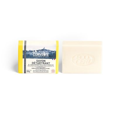 Savon solide ECOCERT détartrant parfumé à l'huile essentielle de citron bio La Corvette 200g