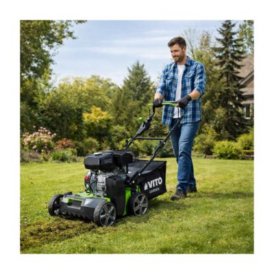 Scarificateur Électrique Scheppach SC38 1600W - 38 Cm, Bac 45L, 2 En 1 Scarification/Aération Gazon