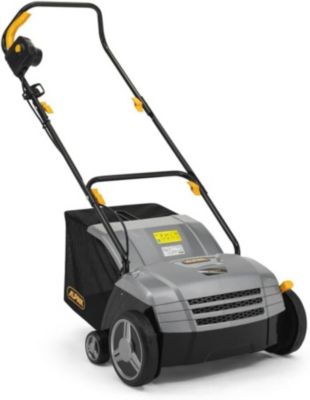 Scarificateur electrique 1300W 16 lames bac 40L profondeur reglable aerateur de gazon