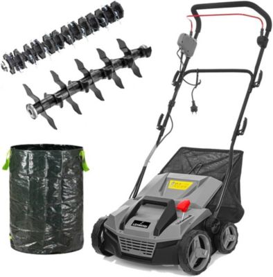 Scarificateur Emousseur electrique 2 en 1 1800W largeur 38 cm profondeur reglable