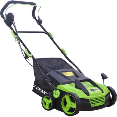 Scarificateur électrique 2-en-1  1500-1800W, 32-40 cm, bac 60L, pour pelouse