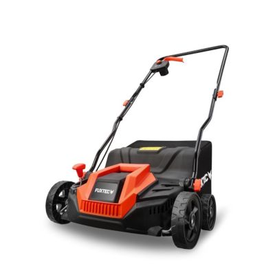 Scarificateur Électrique Fuxtec Fx-ev320eco, Aérateur De Gazon 1300w, Largeur 32 Cm Et Profondeur -12 À +10 Mm, Bac 40L