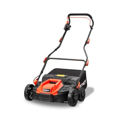 Scarificateur Électrique Fx-ev360 Fuxtec, 1500 W, Largeur 36 Cm, 5 Niveaux De Profondeur, Bac 45 L, Aérateur De Gazon