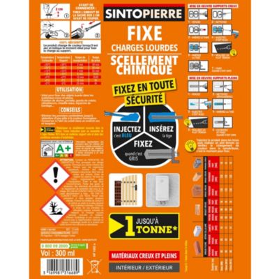 Scellement chimique 300ml Sintopierre