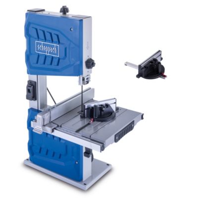 Scheppach Scie à ruban HBS261 - 550 W - Largeur de passage 245 mm - Hauteur de coupe 130 mm - Table inclinable jusqu'à 45 degré