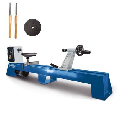 Scheppach Tour à bois DM1100T - 400 W - M18 - 890/1260/1760/2600 min- hauteur max de la pointe 175mm - diamètre max pièce 350 mm