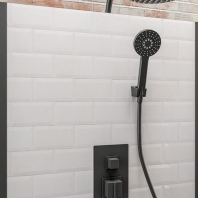 Schulte cabine de douche intégrale 90x90x215 cm - porte à pivot - montage réversible - verre de sécurite 5 mm  - noir - Jersey