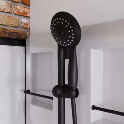Schulte cabine de douche intégrale Juist - 80x80x190 cm - Portes coulissantes  - Noir - Verre transparent