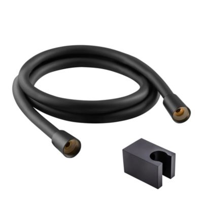 Schulte flexible de douche - L: 175 cm - anti-torsion - noir mat - pour douchette - Tesko