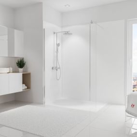 Schulte pack de 3 panneaux muraux 90x210 cm + 5 profilés - DécoDesign COULEUR - blanc