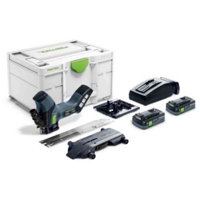 Scie 18V pour matériaux isolants ISC 240 HPC 4,0 EBI-Plus + 2 batteries 4 Ah + chargeur en coffret SYSTAINER - FESTOOL - 576569
