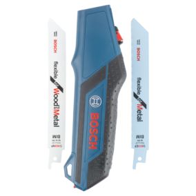 Scie à main + 2 lames Bosch bois et métal