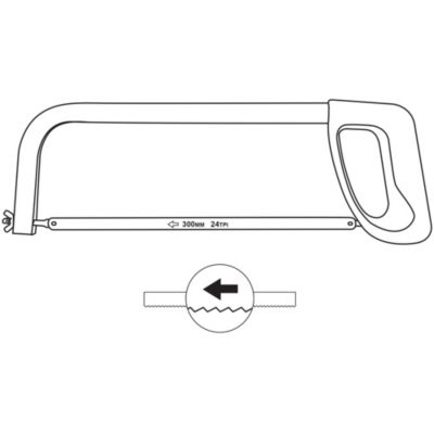 Scie à métaux 425mm Noir 24 dents SW49