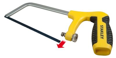 Scie à métaux mini Stanley avec poignée revolver