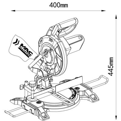 Scie à onglet Mac Allister MMIS210C-A 1400W 210 mm