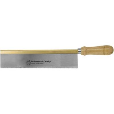 Scie à affleurer Kirschen 4150250, scie fine droite avec dos en laiton, 250 mm