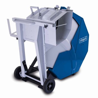 Scie à bûches HS750 Scheppach - 400V - 5000W - lame 700 mm - coupe 30 à 250 mm - bûches 250 a 1000 mm