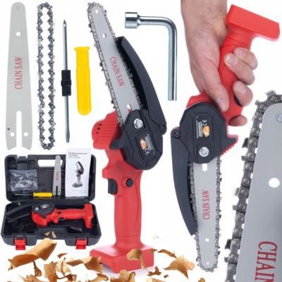 Scie à Chaîne Électrique Sans Fil RP21V - 1200W, Guide 6, 21V, Coupe Précise Bois, Format Compact, BODY Seulement